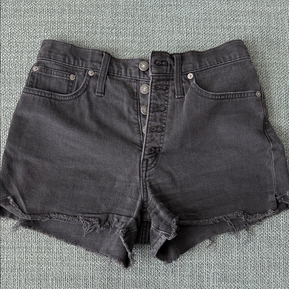 Madewell Charcoal Jean Shorts